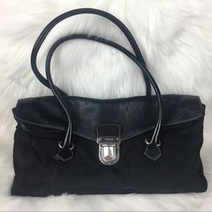 Prada Nylon Canvas Leather Bag